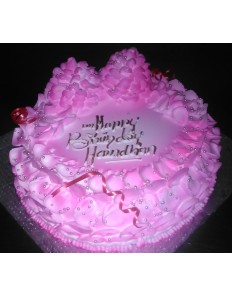 Strawberry Flower Cake